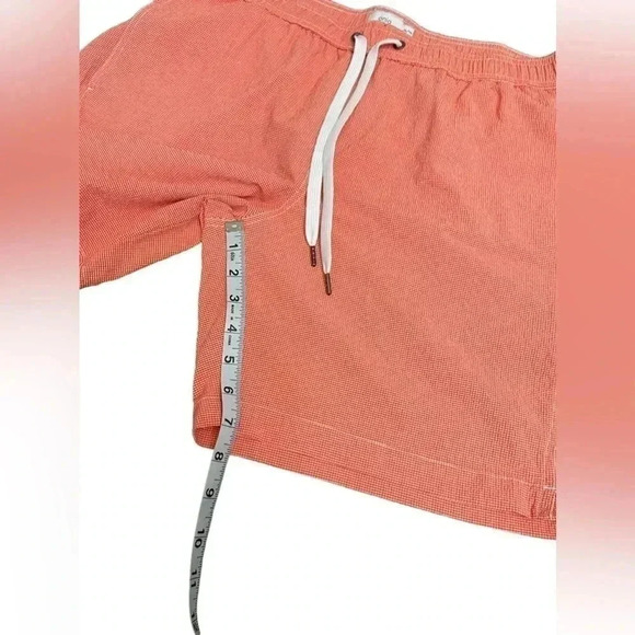 Onia Charles 7” Pull On Swim Shorts in Corral and White Men’s size XL - Picture 13 of 14